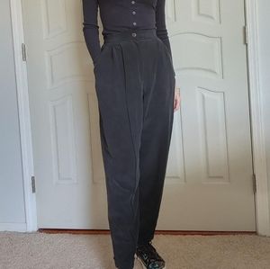 100% Silk Dana Buchman High Rise Black Trousers Pants 6
